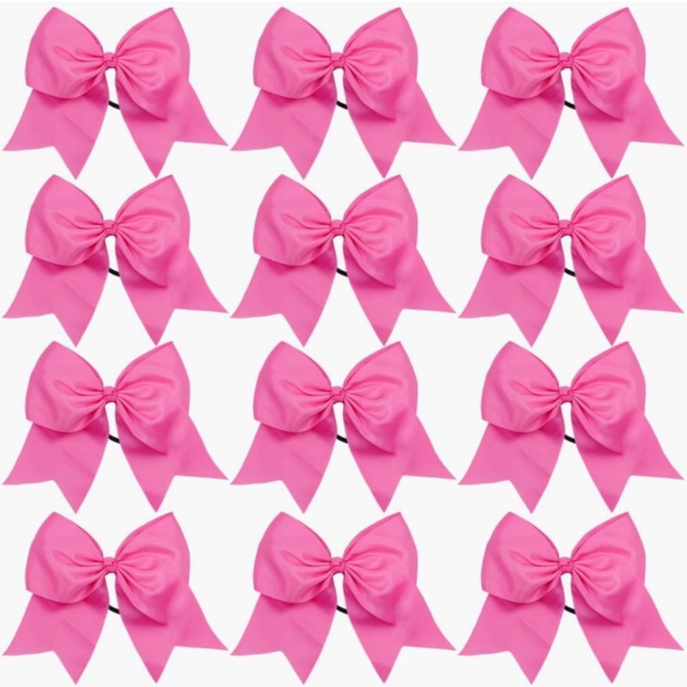3 in Pink Hair Bow 12 piece